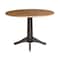 International Concepts Round Round 42 in. Top Dual Drop Leaf Pedestal Dining Table in Hickory/Washed Coal, 42 in W, Wood K45-42DPT-27B - alternate 8